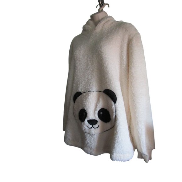 Panda Lounge Sleep Sherpa Hoodie Ears Pouch Pocket Debenhams Ladies 16 GUC - Picture 9 of 16